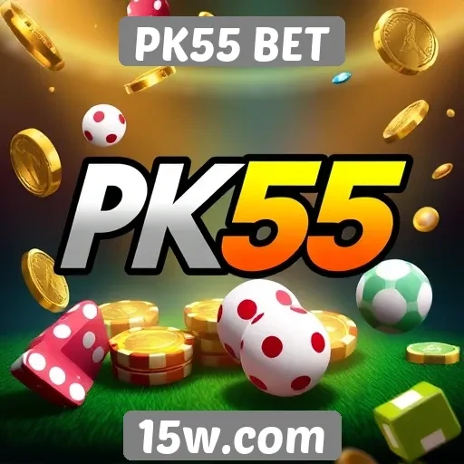 Variedade de jogos oferecidos no PK55 BET